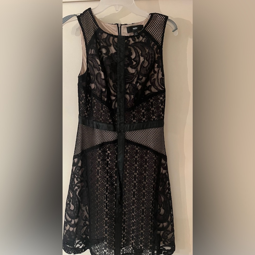 Mossimo Black Mesh Lace Dress